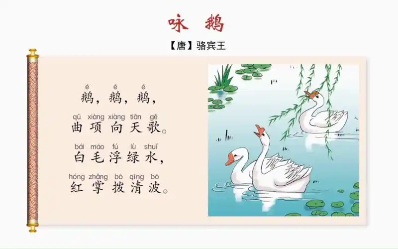 小学生常用古诗文讲解(1)咏鹅