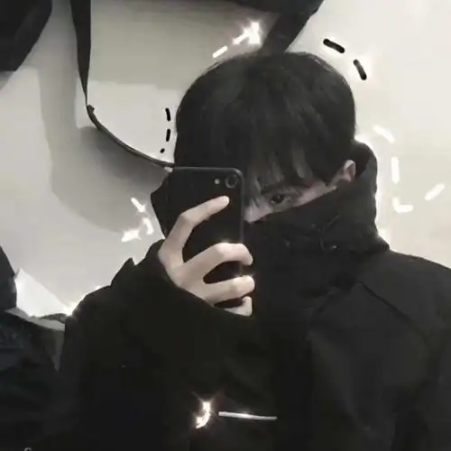 意境.手机控挡脸男头_男生头像_我要个性网