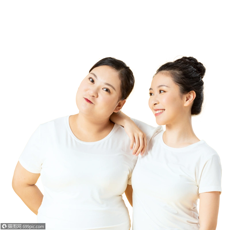 胖瘦姐妹花友情年轻