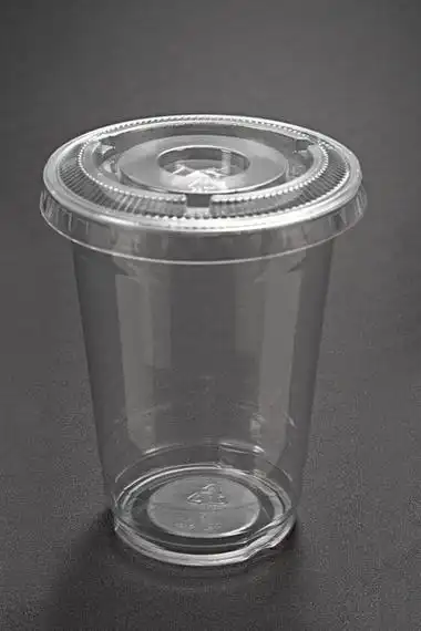 供应优质10ozpet塑胶杯一次性透明塑料杯奶茶杯果汁杯吸管杯