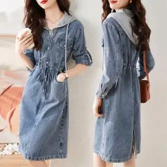 彩选秋季女生裙子韩版今年流行女人的衣服秋天穿30至40岁到45连衣裙