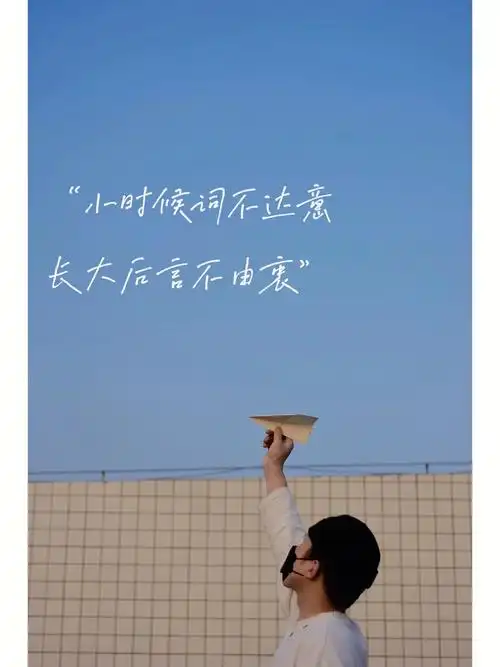 文案小时候词不达意长大后言不由衷