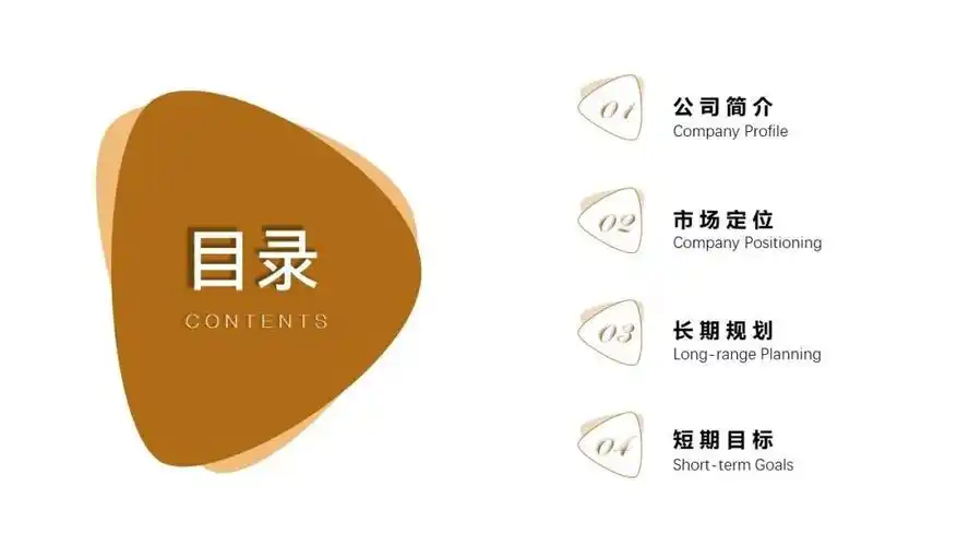 ppt目录页素材模板