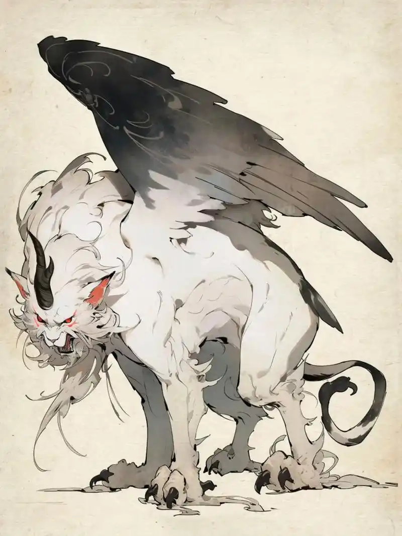 山海经.白泽  白泽是昆仑山上著名的神兽.浑身雪白,能说人话 - 抖音