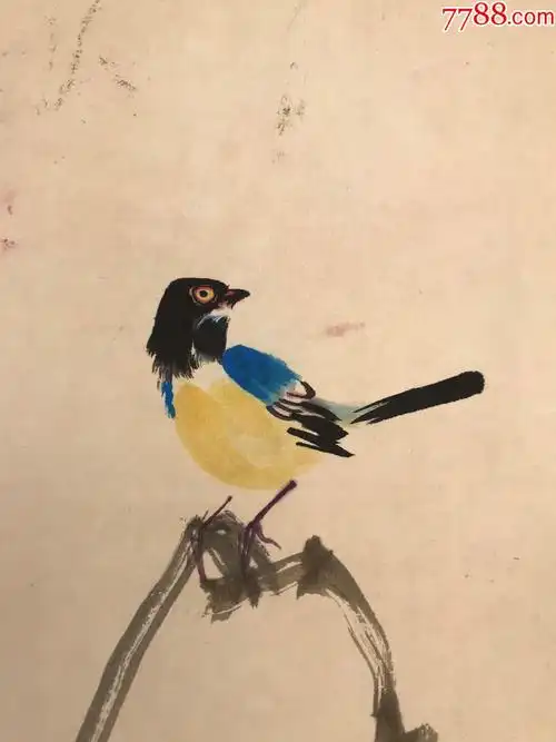 何晓峰花鸟立轴