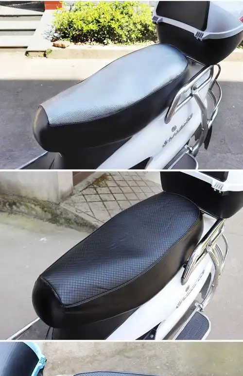 适用雅迪台铃电动车坐垫座套防水防晒金箭电摩托坐垫套座椅罩 黑色