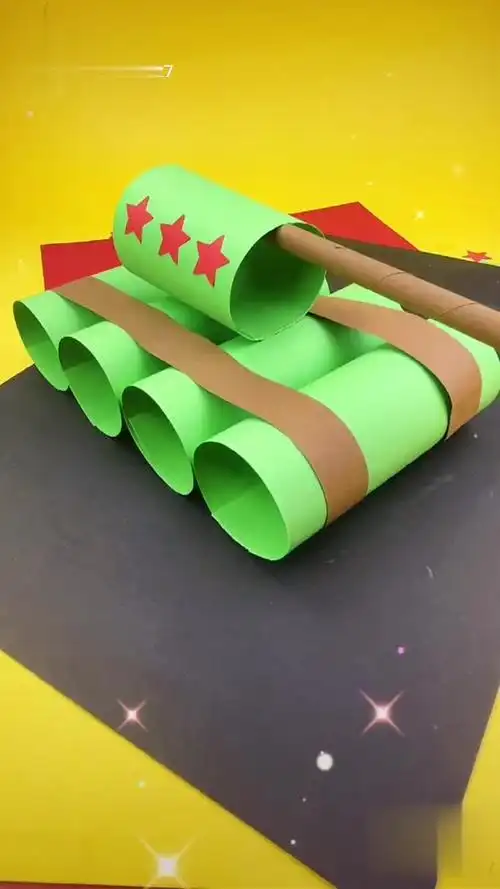 知识合伙人 抖音青少年 幼儿园手工建党100周年献礼 亲子-生活视频