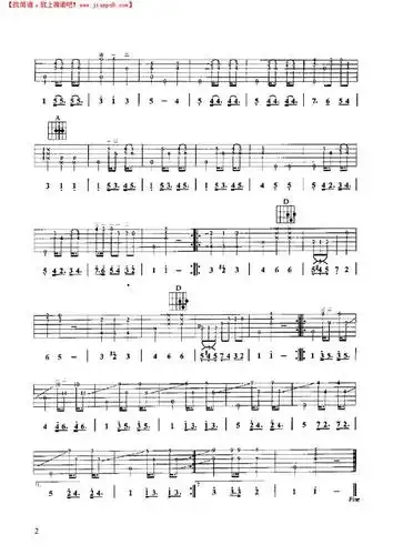 《雨滴》吉他谱