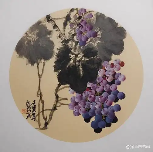 「画家郭秀」葡萄上的那一层白霜,让画面"实意"双生