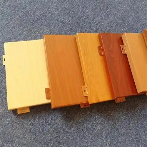 墙身仿木铝单板 包柱木纹铝合金材质