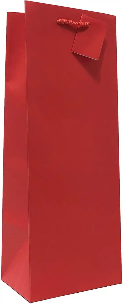 allgala 12pk 超值优质纯色纸礼品袋(酒红-gp50056)