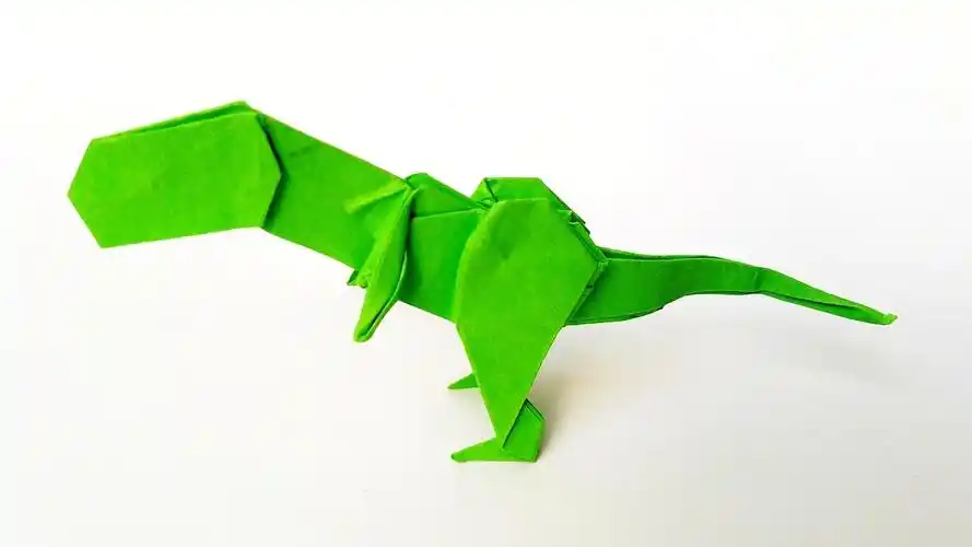 b>折纸王子教你折纸 /b>雷克斯暴龙,儿童喜欢的手工折纸恐龙,简单又