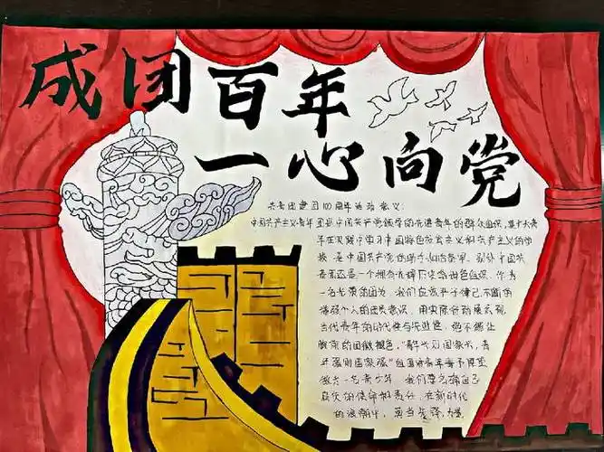 共青团建团百年手抄报