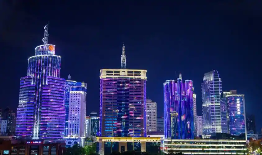 东风广场灯光夜景