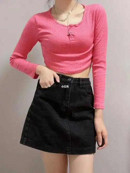 显白漏肚脐开衫|性感|短上衣