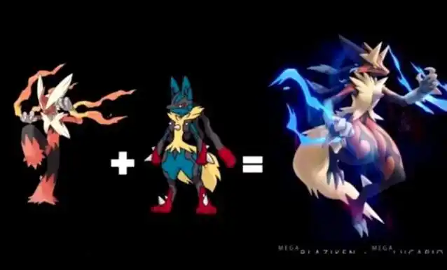 当神奇宝贝学会融合进化,超级火焰鸡 超级路卡利欧超越神兽!