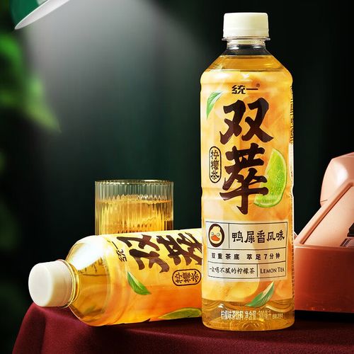 统一双萃 鸭屎香风味茶 饮料 量贩装整箱【李克勤推荐】 柠檬茶500ml*