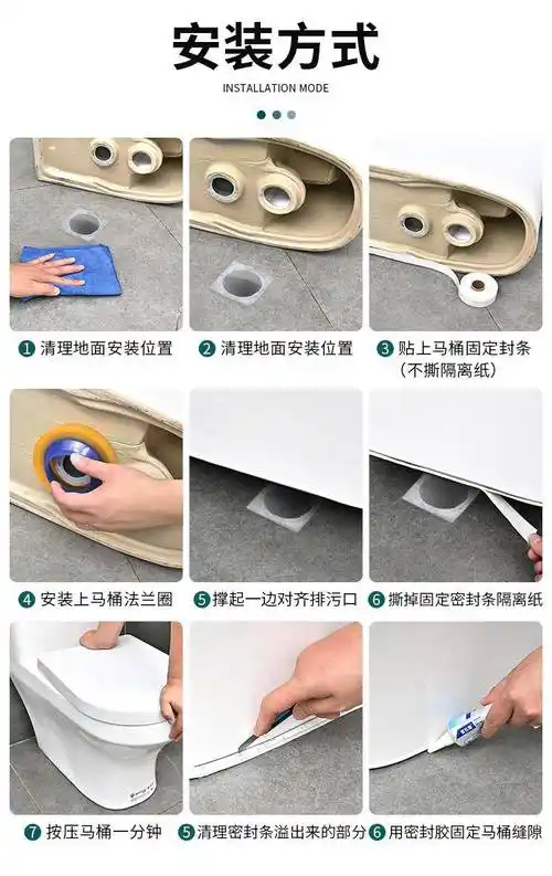 避免安装后出现马桶排污口偏离排污管的现象,还有密封防臭防漏的左右