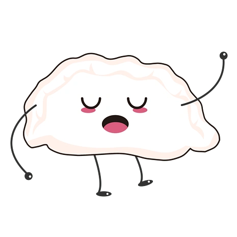 可爱吉祥猪猪吃饺子pngpsd2000*2000冬至手绘卡通饺子pngpngpsd2000*