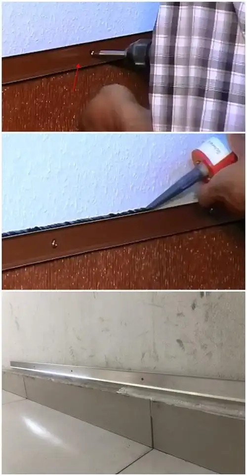 防水卷材收口压条铝质08厚槽型带孔泛水卷材收边金属压条泛水线sn0034