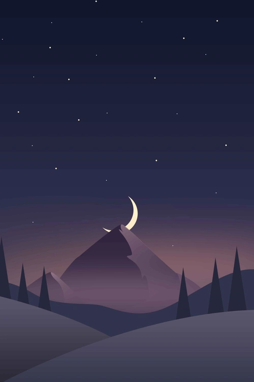 简约夜晚深色扁平化商品促销背景