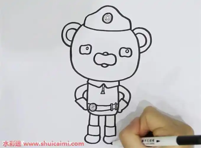 海底小纵队怎么画 海底小纵队简笔画简单