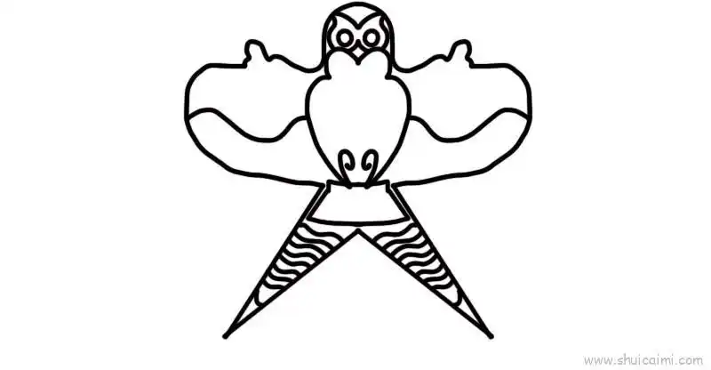 风筝儿童画怎么画 风筝简笔画图片大全 - 水彩迷