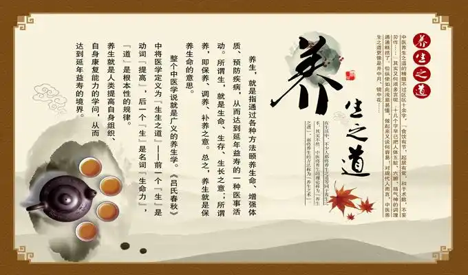 中国风健康养生宣传版面psd分层素材