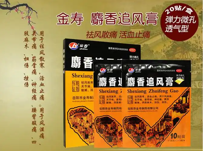 金寿麝香追风膏20贴风湿关节痛腰背酸痛 1盒装【图片 价格 品牌 报价