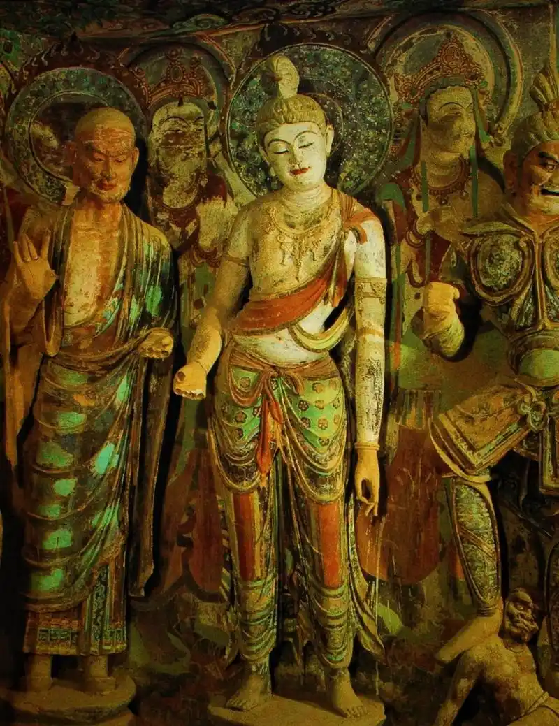 无法超越的敦煌莫高窟唐代彩塑艺术瑰宝! 敦煌莫高窟45窟唐代彩塑