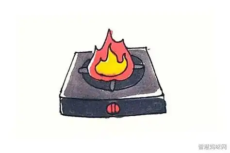 幼儿简笔画灶台