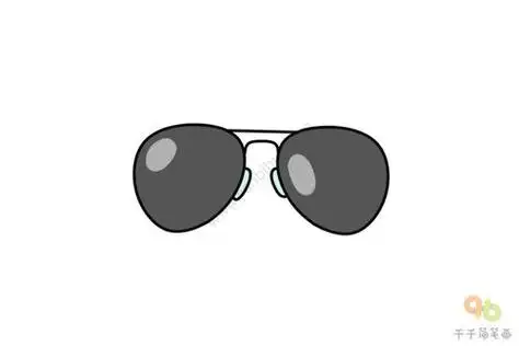 的太阳镜简笔画原创教程步骤又简单又好看的男生简笔画原创教程步骤