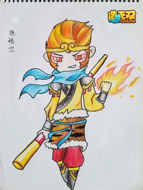 造梦无双绘画手绘孙悟空