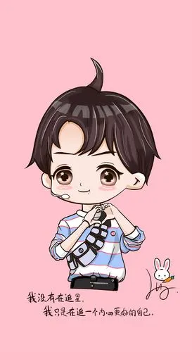 肖战q版形象人物手绘|动漫|单幅漫画|一只小月占戈 - 原创作品 - 站酷