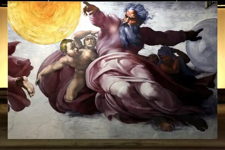 西方美术欣赏(8)米开朗基罗《创世纪》细节图