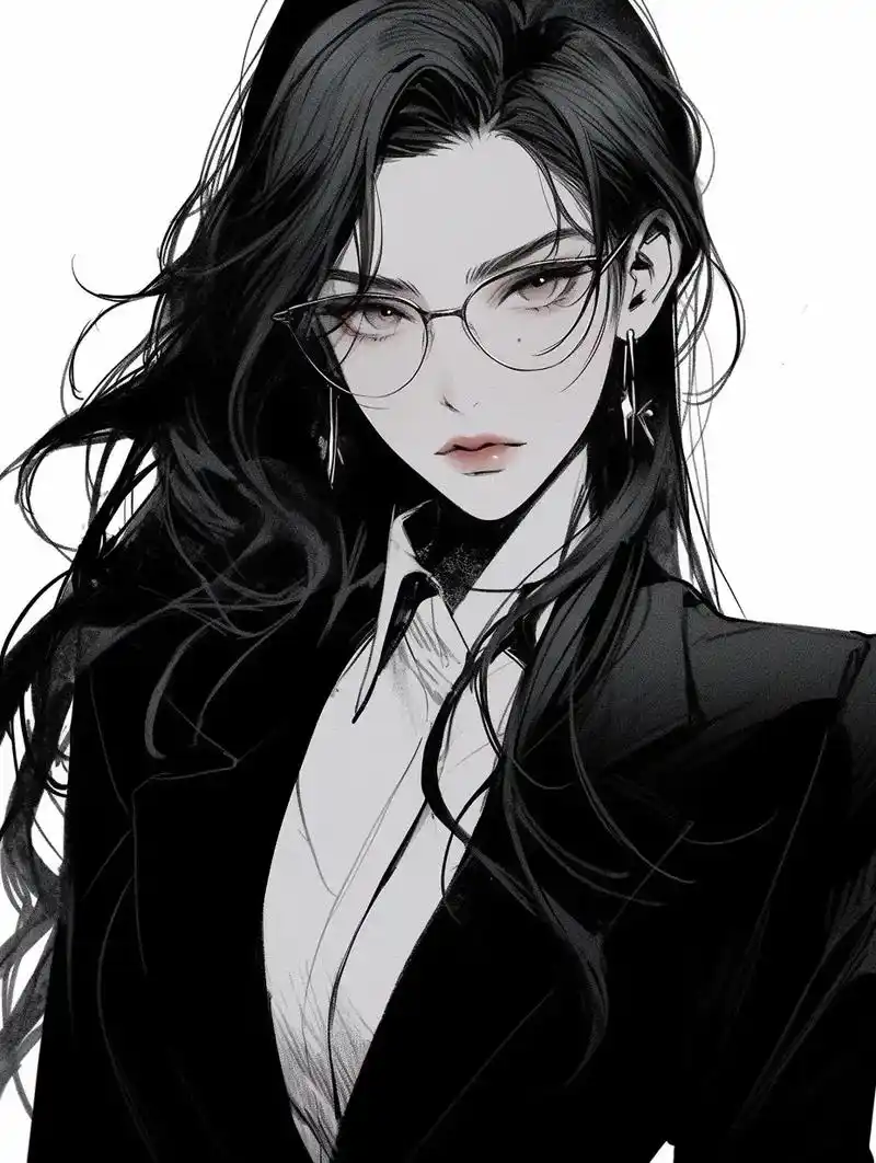 女生头像|西装御姐.#midjourney #ai绘画 #动 - 抖音