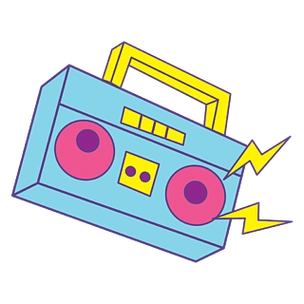 卡通手绘复古录音机插画卡通手绘录音机免抠图排序:版式