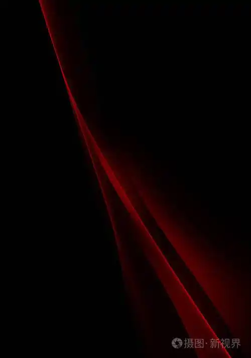 抽象背景波黑色和红色抽象背景墙纸或名片