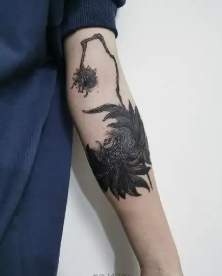 莲花纹身图案大全男女莲花纹身有什么含义