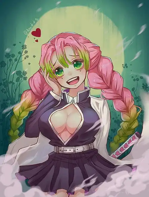 鬼灭之刃—甘露寺蜜璃同人图