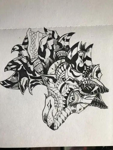 黑白装饰画练习|插画|创作习作|叫我胖哥 - 临摹作品 - 站酷 (zcool)