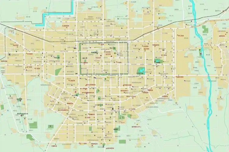 西安有哪几个区?每个区都是从那条街道开始分的?求详细地图