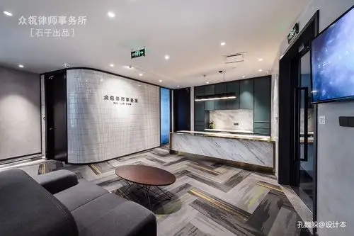众瓴律师事务所前台设计图