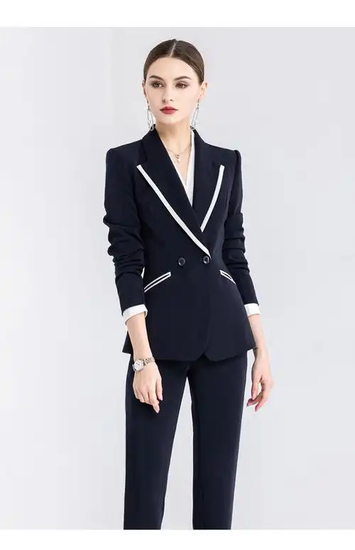 悉姗xisha时尚轻奢女装职业西装套装女时尚干练职场正装面试气质女装