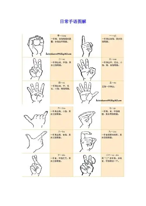手语图解大全