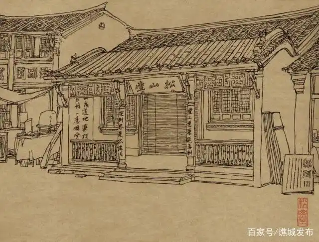 「组图」钢笔手绘老街,每一张都触动你的心灵!寻找逝去的记忆