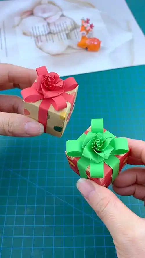 小小礼物盒折纸,放点礼物送闺蜜.