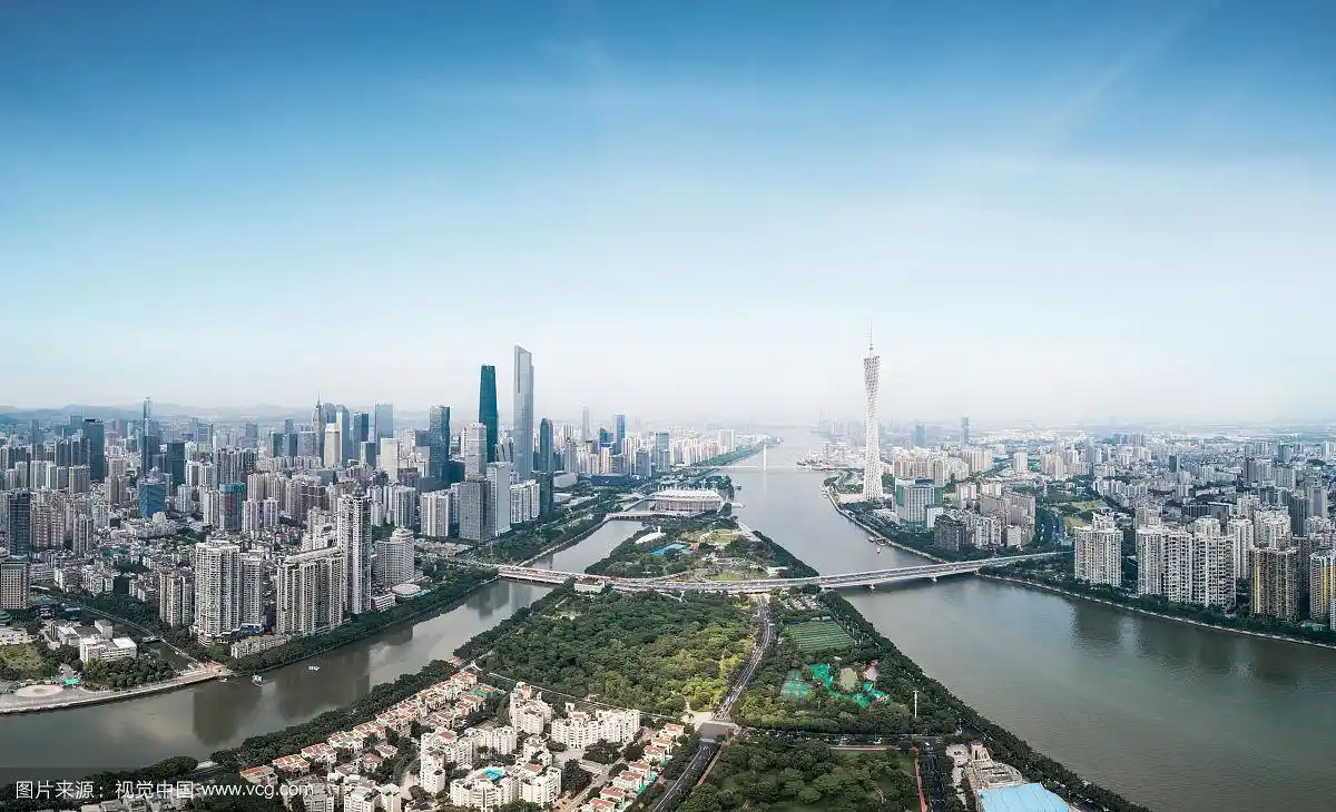 航拍广州全景