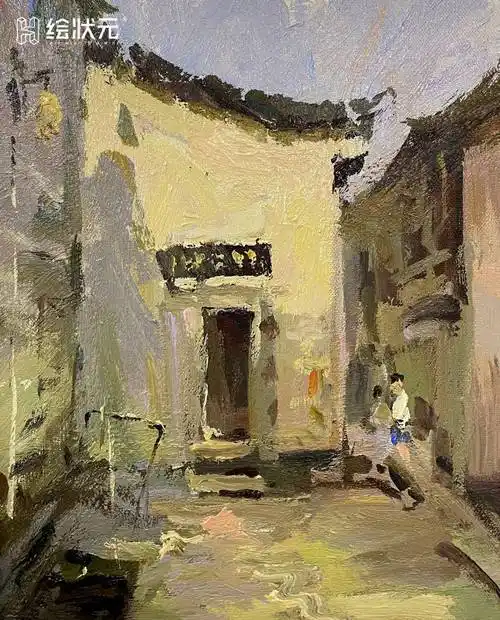 杭州画室安徽西递色彩写生作品欣赏