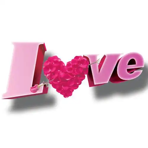 love艺术字psd素材